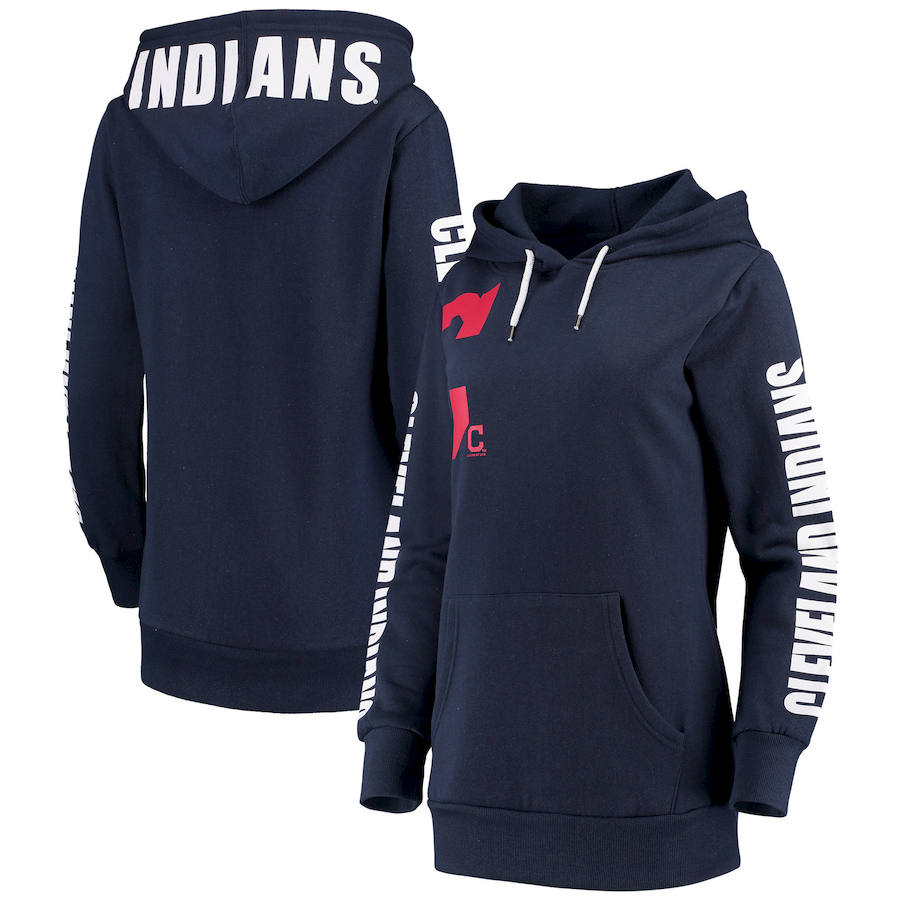 Women Cleveland Indians G III 4Her by Carl Banks 12th Inning Pullover Hoodie Navy,We sell and wholesale Women Cleveland Indians G III 4Her by Carl Banks 12th Inning Pullover Hoodie Navy on line form chian!